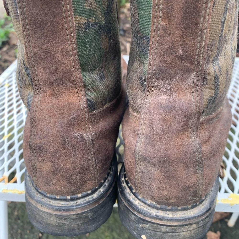Northlake Boots Men 8.5 M Brown Leather Gore Tex Thinsulate Camo Hunting Work